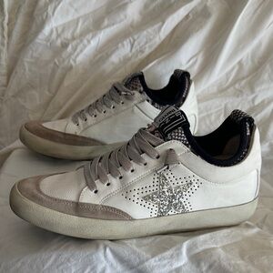 Gianni Bini White and Tan Athletic Shoes